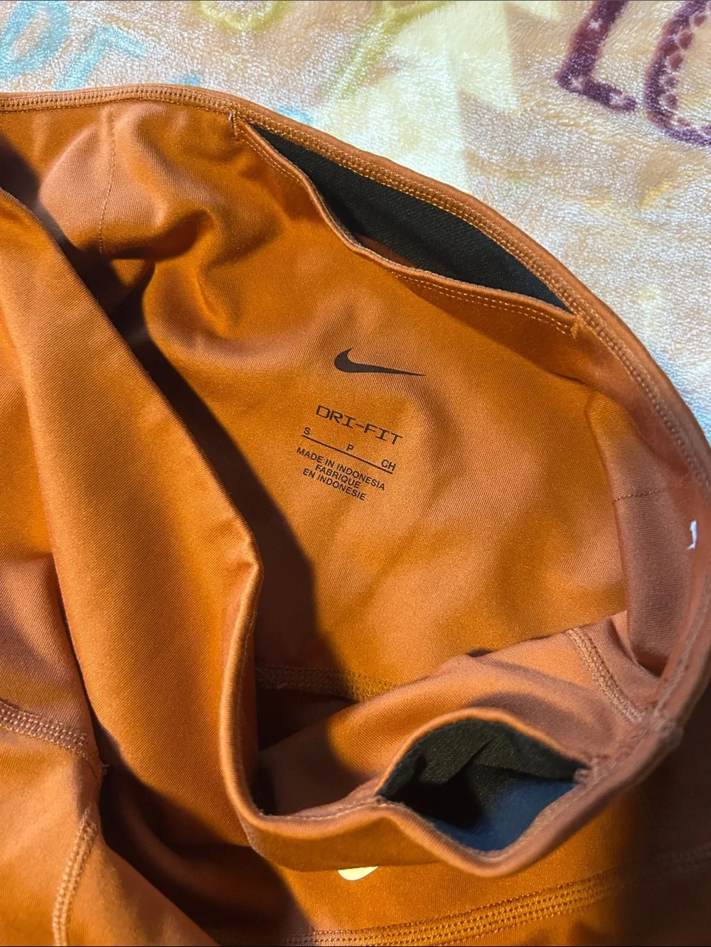 Nike Women’s Burnt Orange High-Rise Bike Shorts